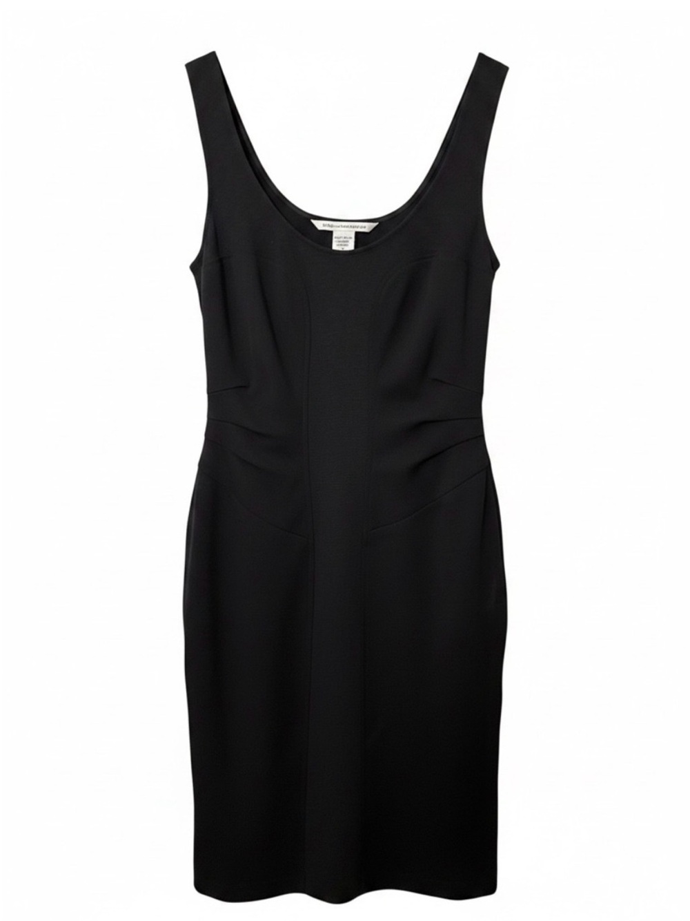 Diane Von Furstenberg "Ulani" Black Bodycon Sheath Dress Size 6